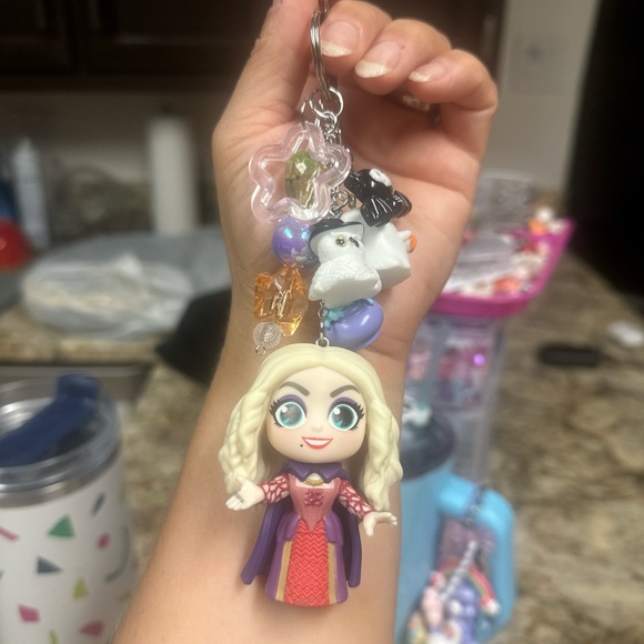 Colorful Character Keychain with Charms - Picture 2 of 4